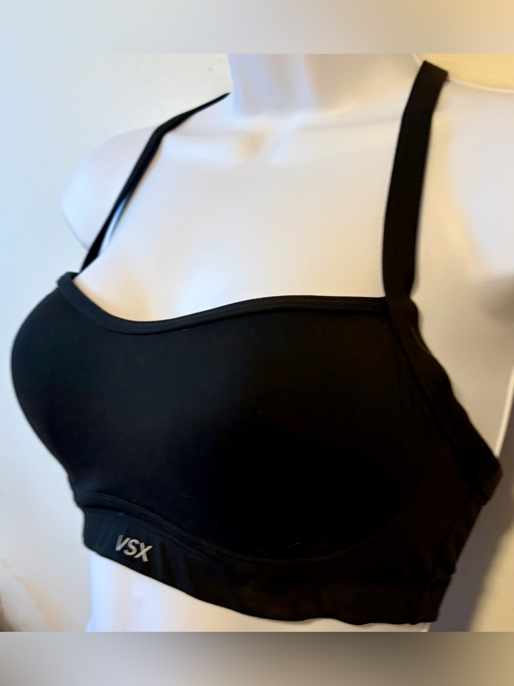 VSX Black Padded Light-Support Sports Bra